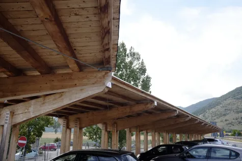 MGF, vl. Miroslav Kos, Drvene nadstrešnice, nadstrešnica za auto, terase